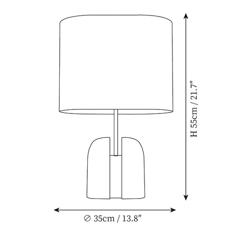 Madoc Table Lamp — Dimension drawings 1