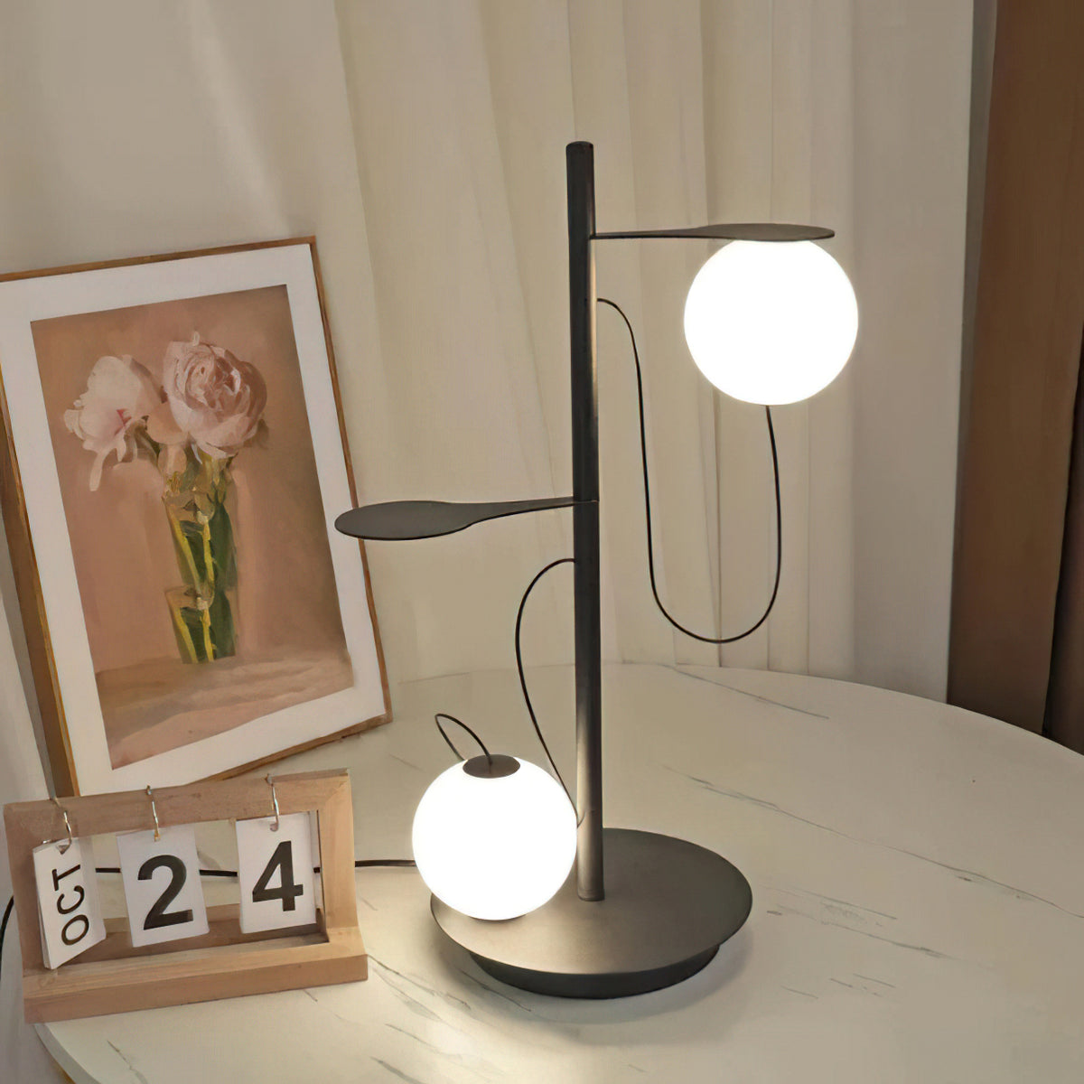 Magnetic Round Bean Table Lamp – detail 2
