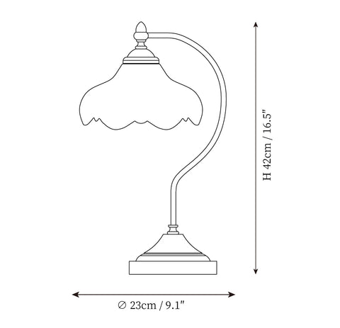 Lampada da tavolo Magnolya Flower — Disegni dimensionali 1