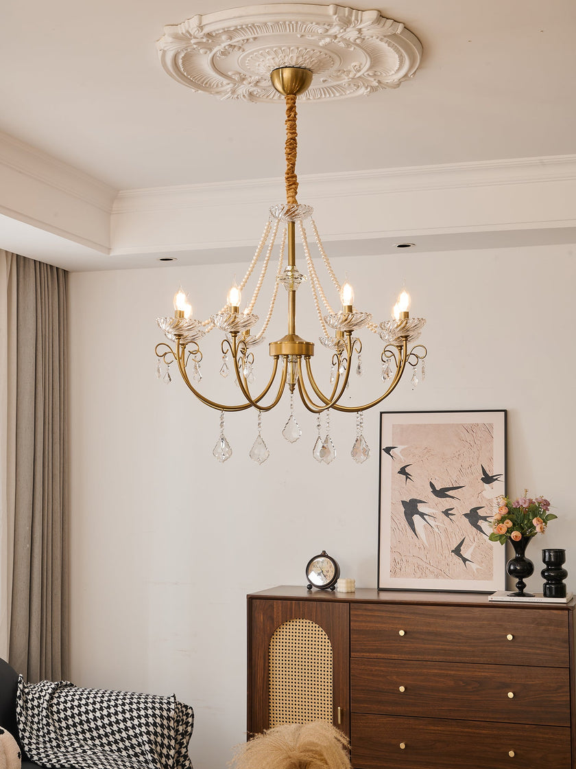 Maizey Pearl Crystal Chandelier