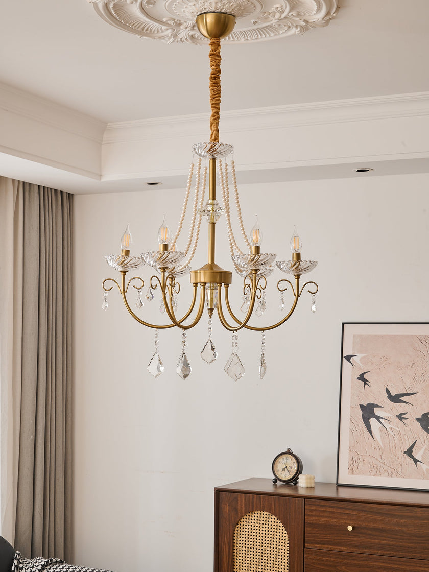 Maizey Pearl Crystal Chandelier
