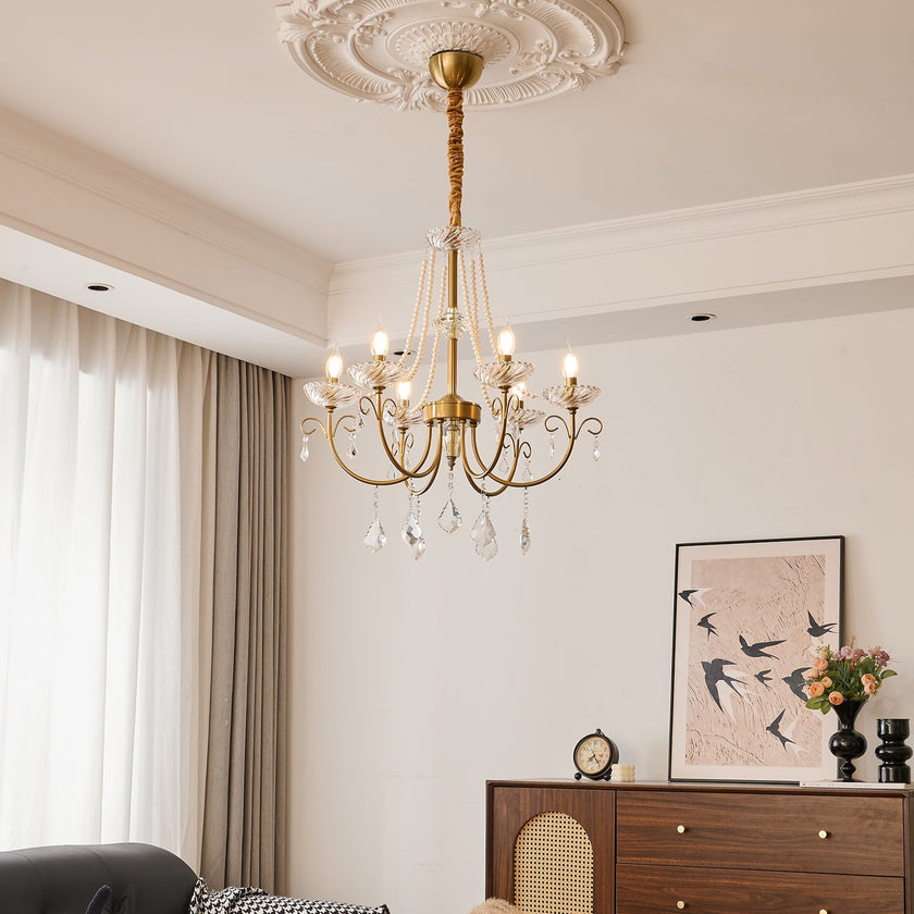 Maizey Pearl Crystal Chandelier