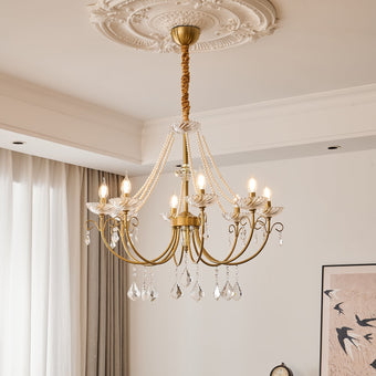 Maizey Pearl Crystal Chandelier