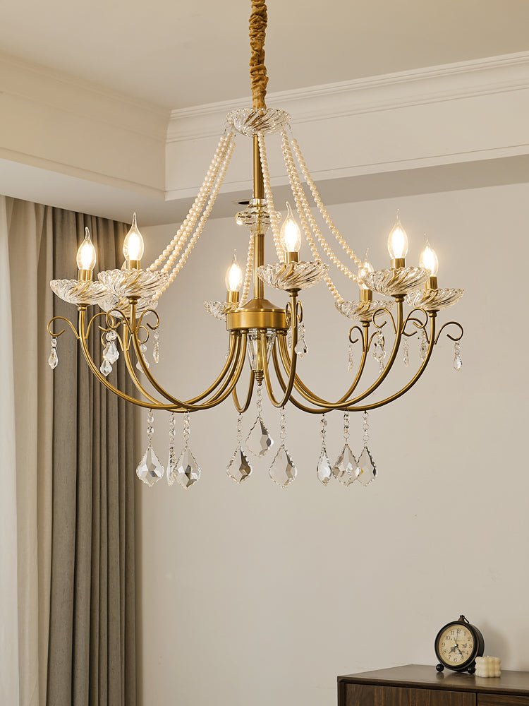 Maizey Pearl Crystal Chandelier