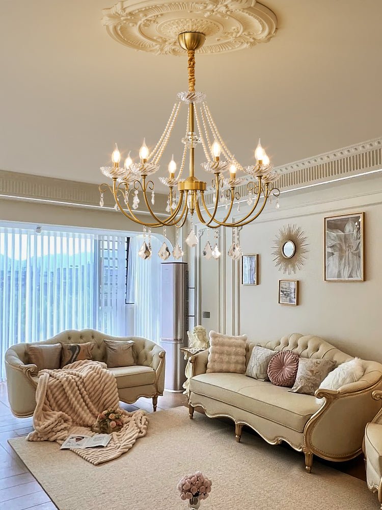 Maizey Pearl Crystal Chandelier