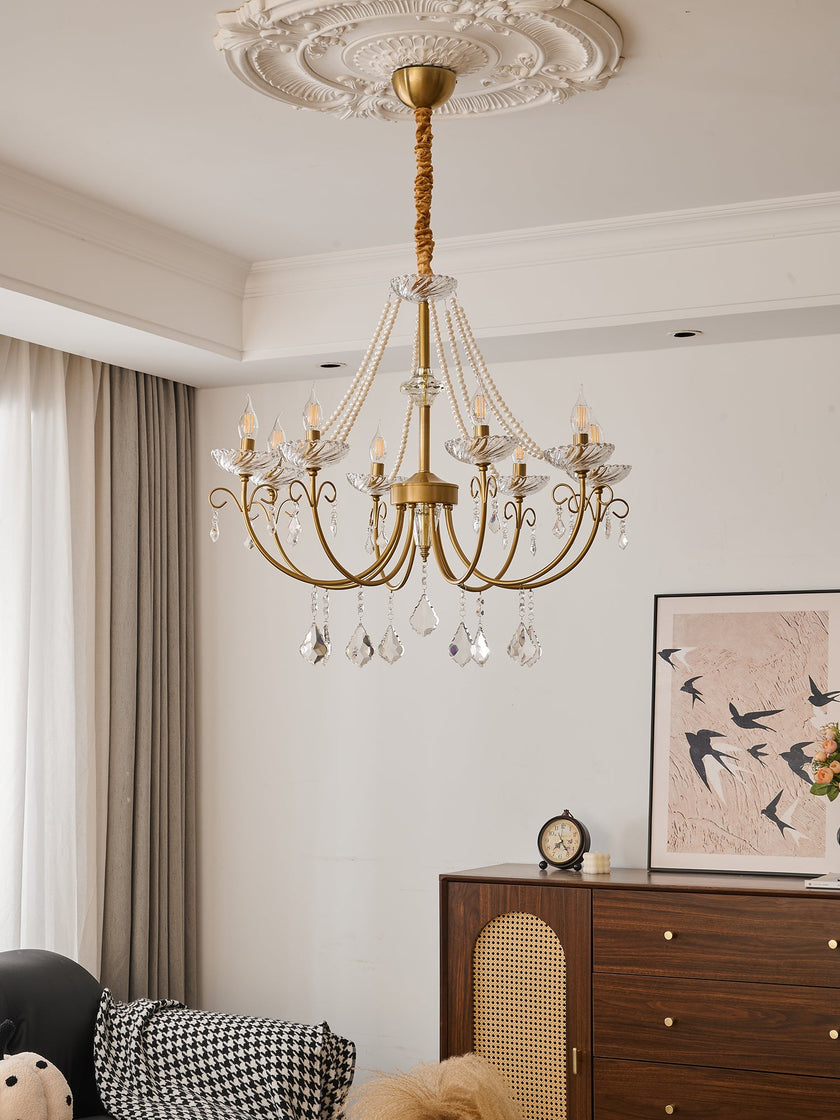 Maizey Pearl Crystal Chandelier