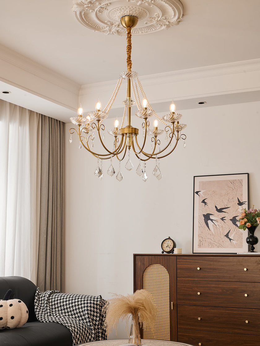 Maizey Pearl Crystal Chandelier