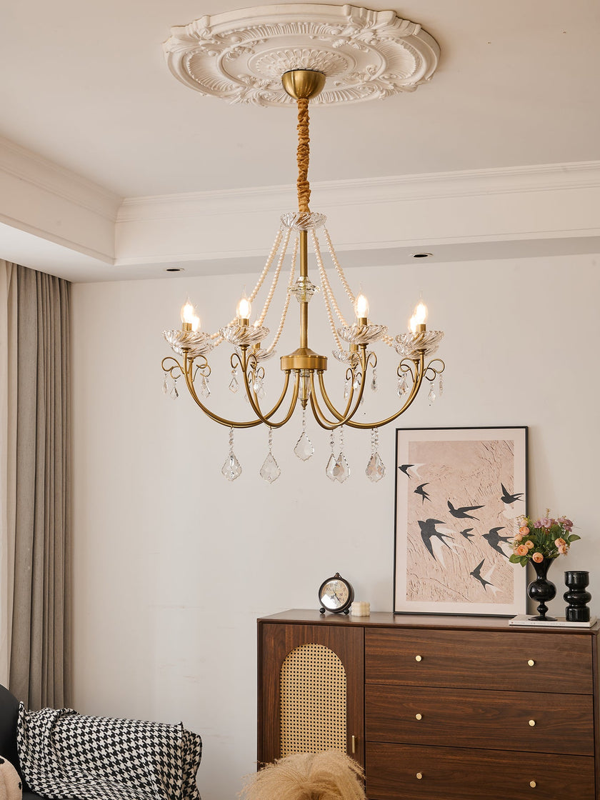Maizey Pearl Crystal Chandelier