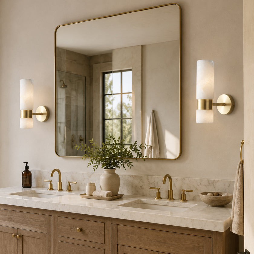Marovia Alabaster Wall Sconce