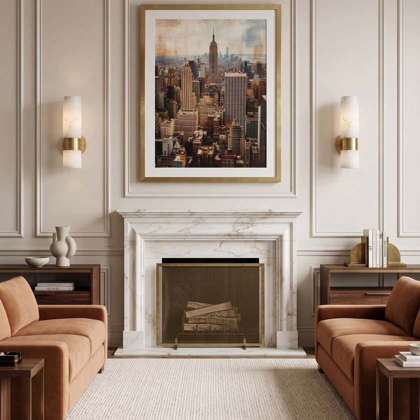 Marovia Alabaster Wall Sconce