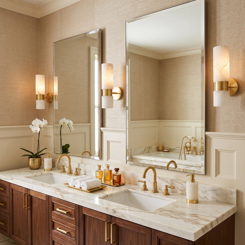 Marovia Alabaster Wall Sconce