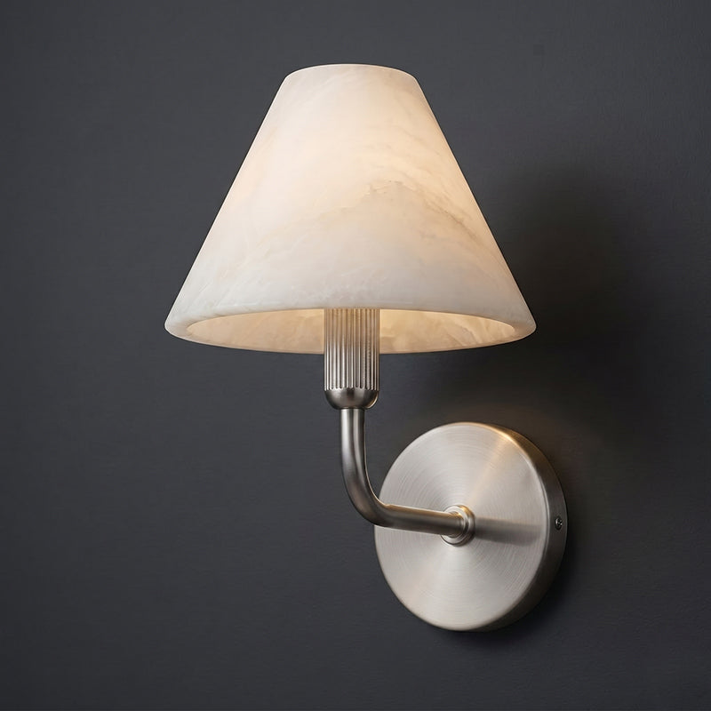 Marvielle Alabaster Wall Sconce