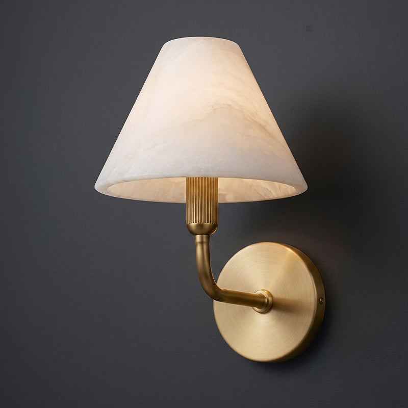 Marvielle Alabaster Wall Sconce
