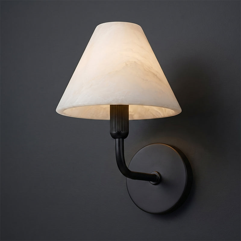 Marvielle Alabaster Wall Sconce