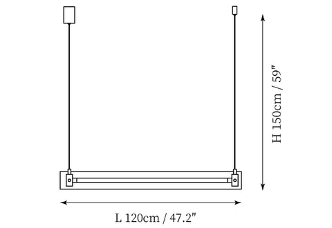 Mazha Pendant Lamp — Dimension drawings 1