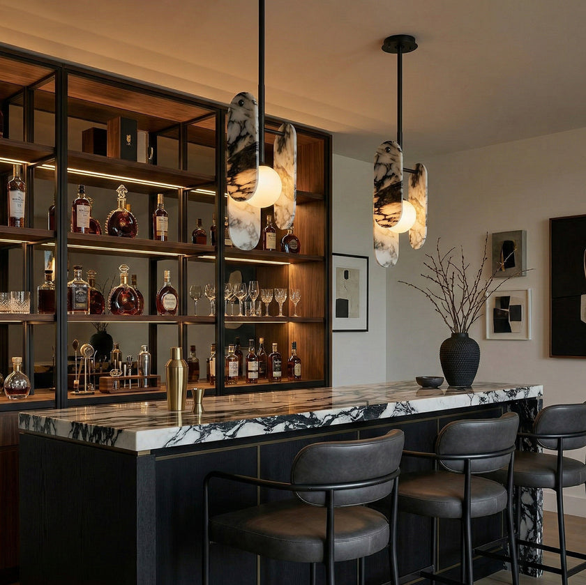 Megalith-Marmor-Hängelampe