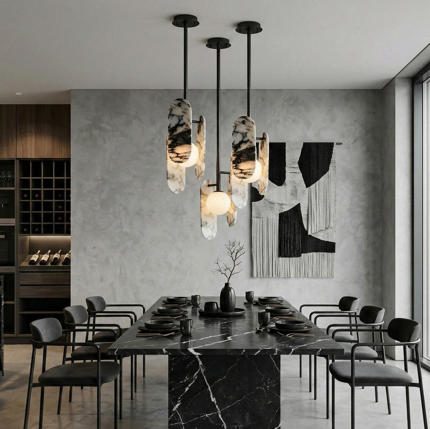 Megalith-Marmor-Hängelampe