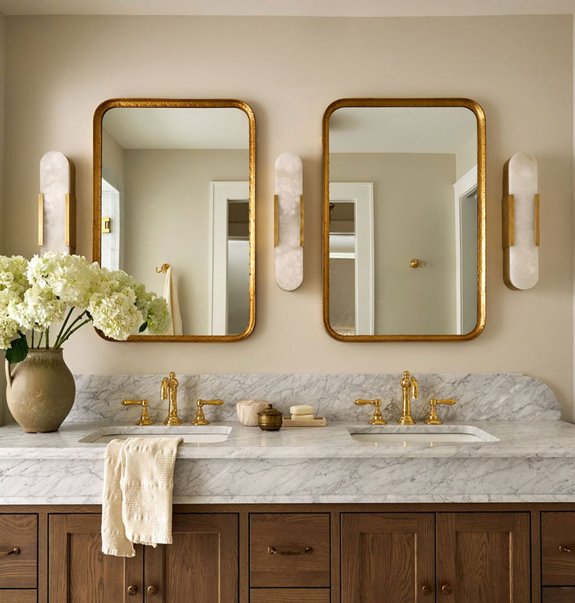 Längliche Wandlampe in Melange