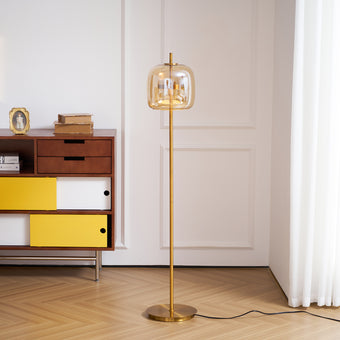 Melon Glass Floor Lamp