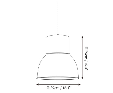 Midnight Hanglamp — Dimensioentekeningen 1