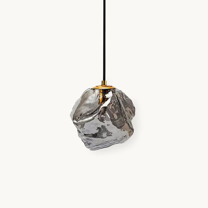 Minimalist Ice Cube Glass Pendant Lamp