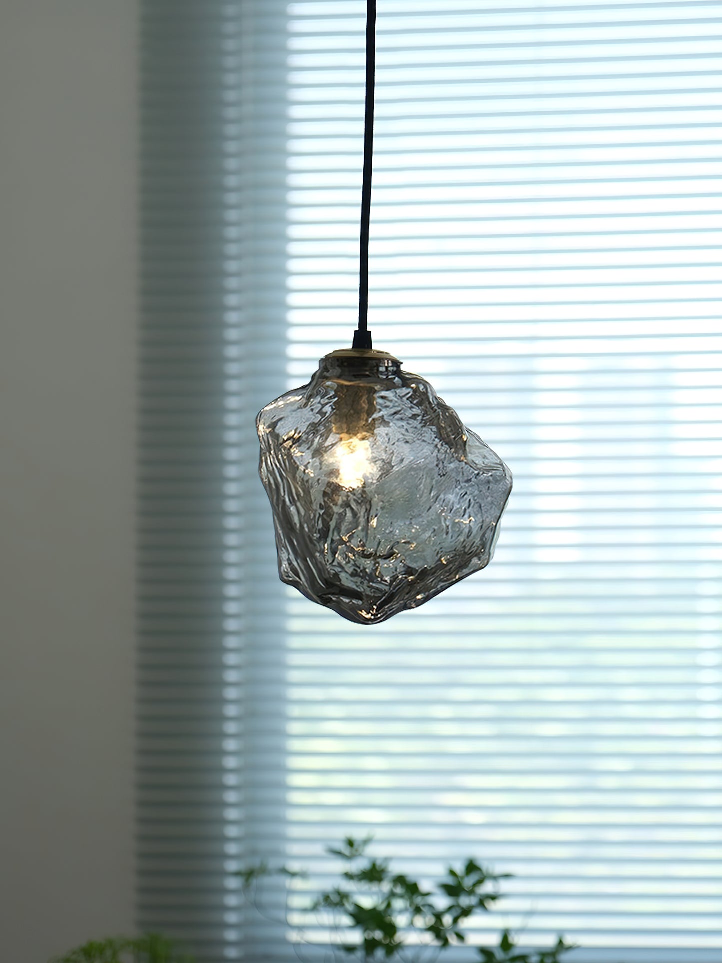Minimalist Ice Cube Glass Pendant Lamp