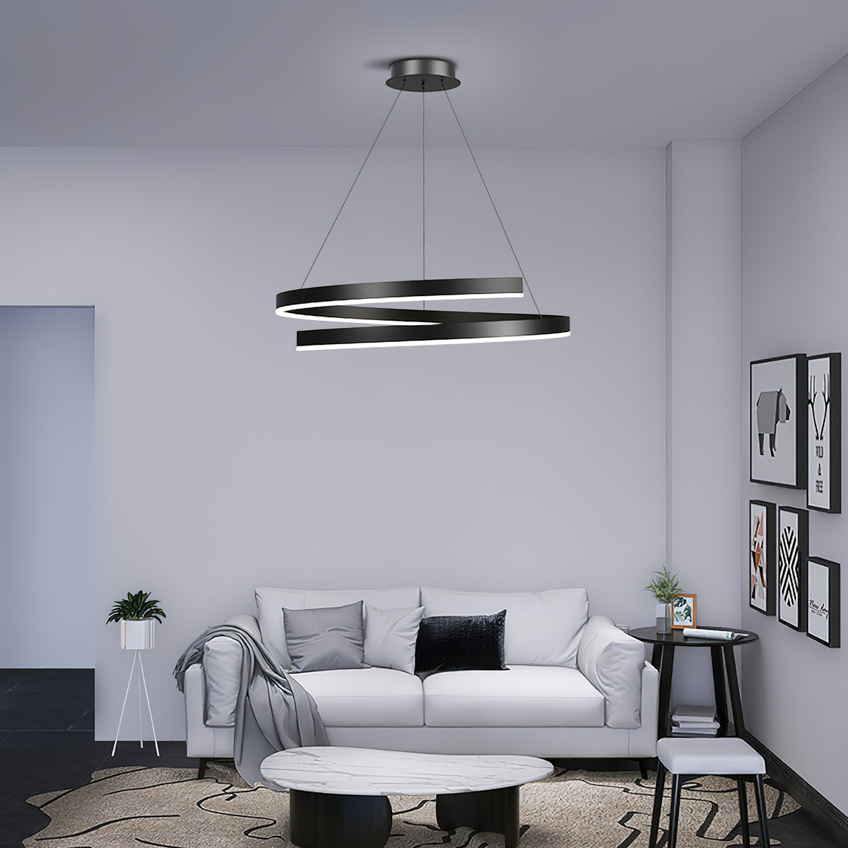 Minimalist Ring Pendant Lamp – detail 2
