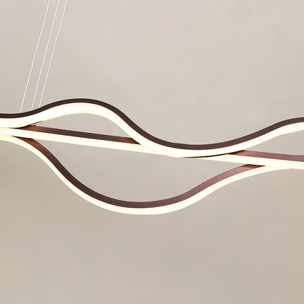 Minimalist Strip Wavy Pendant light
