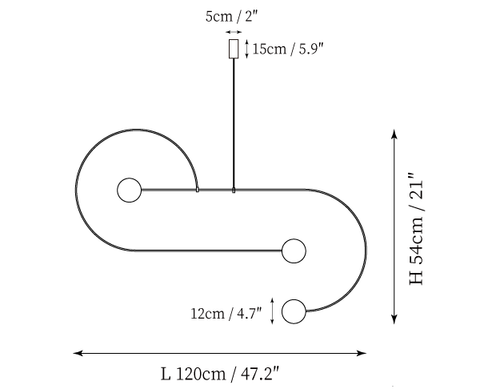Lustre Móbile — Desenhos técnicos 1