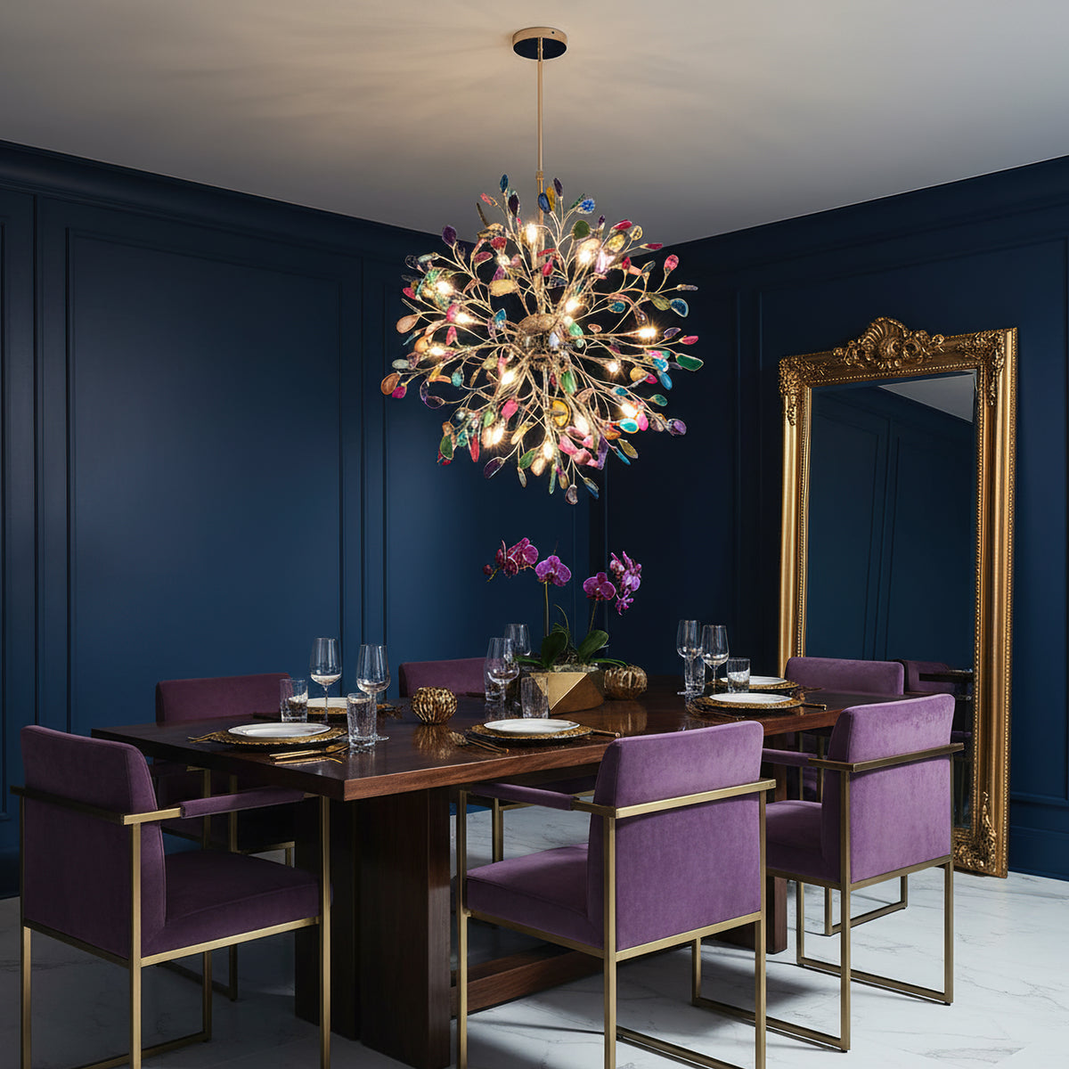 Modern Agate Chandelier – detail 2