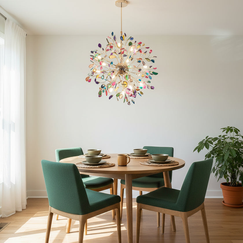 Lustre moderne en agate