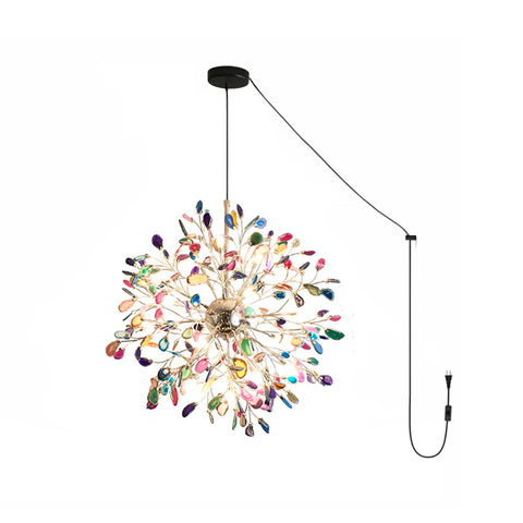 Modern Agate Plug In Chandelier – detail 18