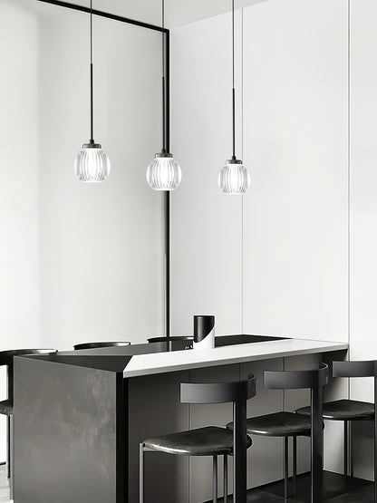 Modern Brass Matte Black Pendant Lamp