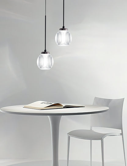Modern Brass Matte Black Pendant Lamp