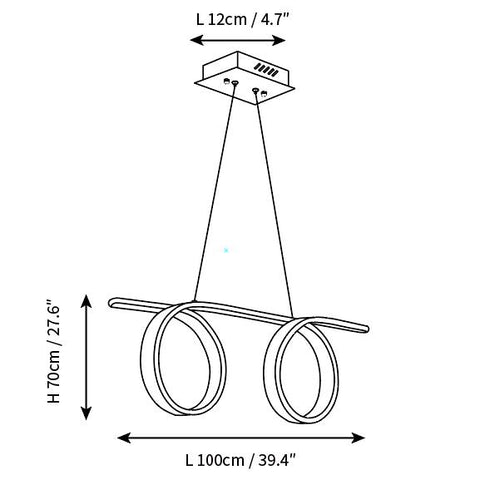 Double tour L 39.4″ x H 27.6″ / L 100cm x H 70cm