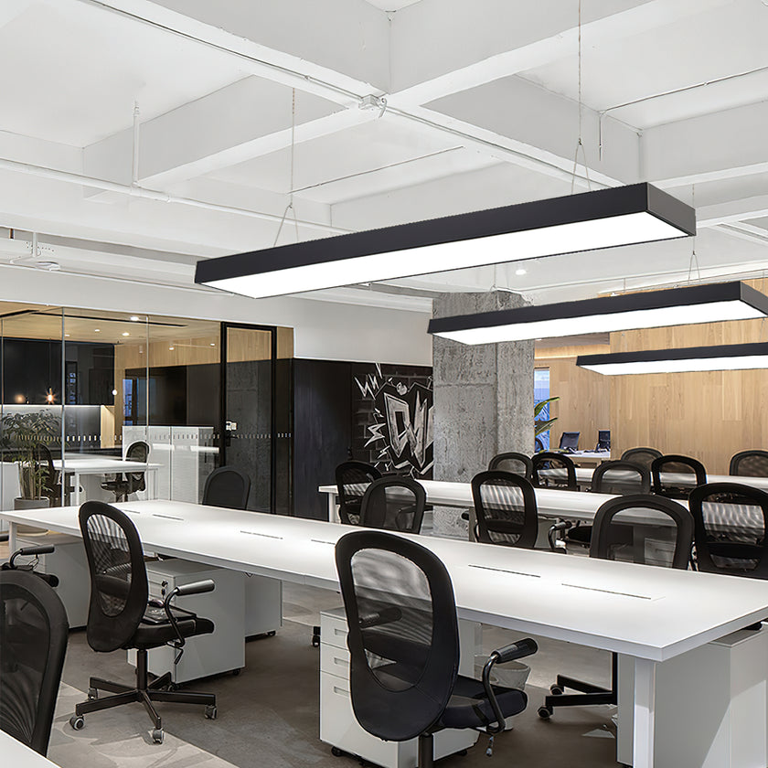 Modern LED Rectangular Office Pendant Light