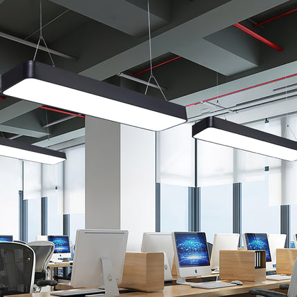 Modern LED Rectangular Office Pendant Light