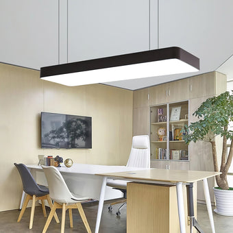 Modern LED Rectangular Office Pendant Light