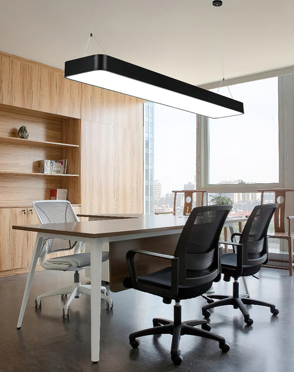 Moderne rechteckige LED-Büro-Pendelleuchte