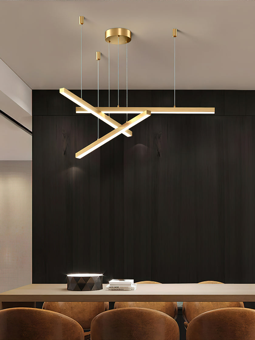 Modern Long Strip LED Chandelier