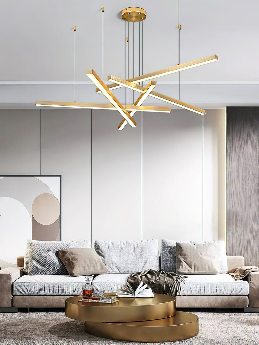 Modern Long Strip LED Chandelier