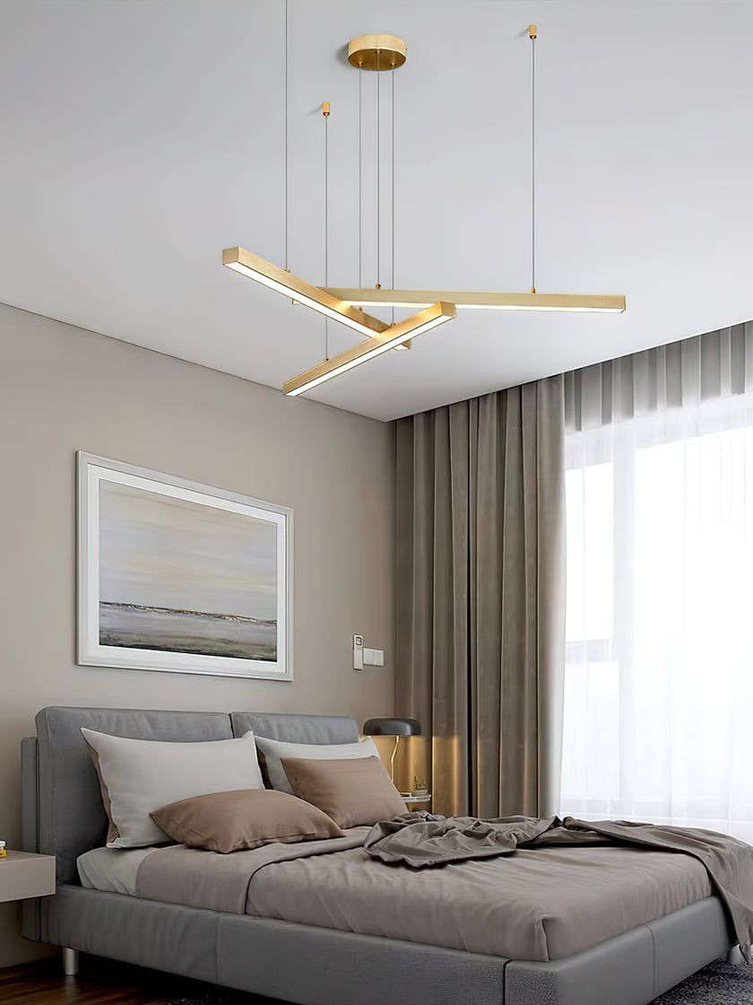 Modern Long Strip LED Chandelier