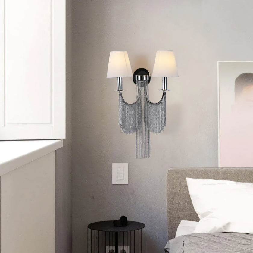 Modern Metal Tassel Wall Light