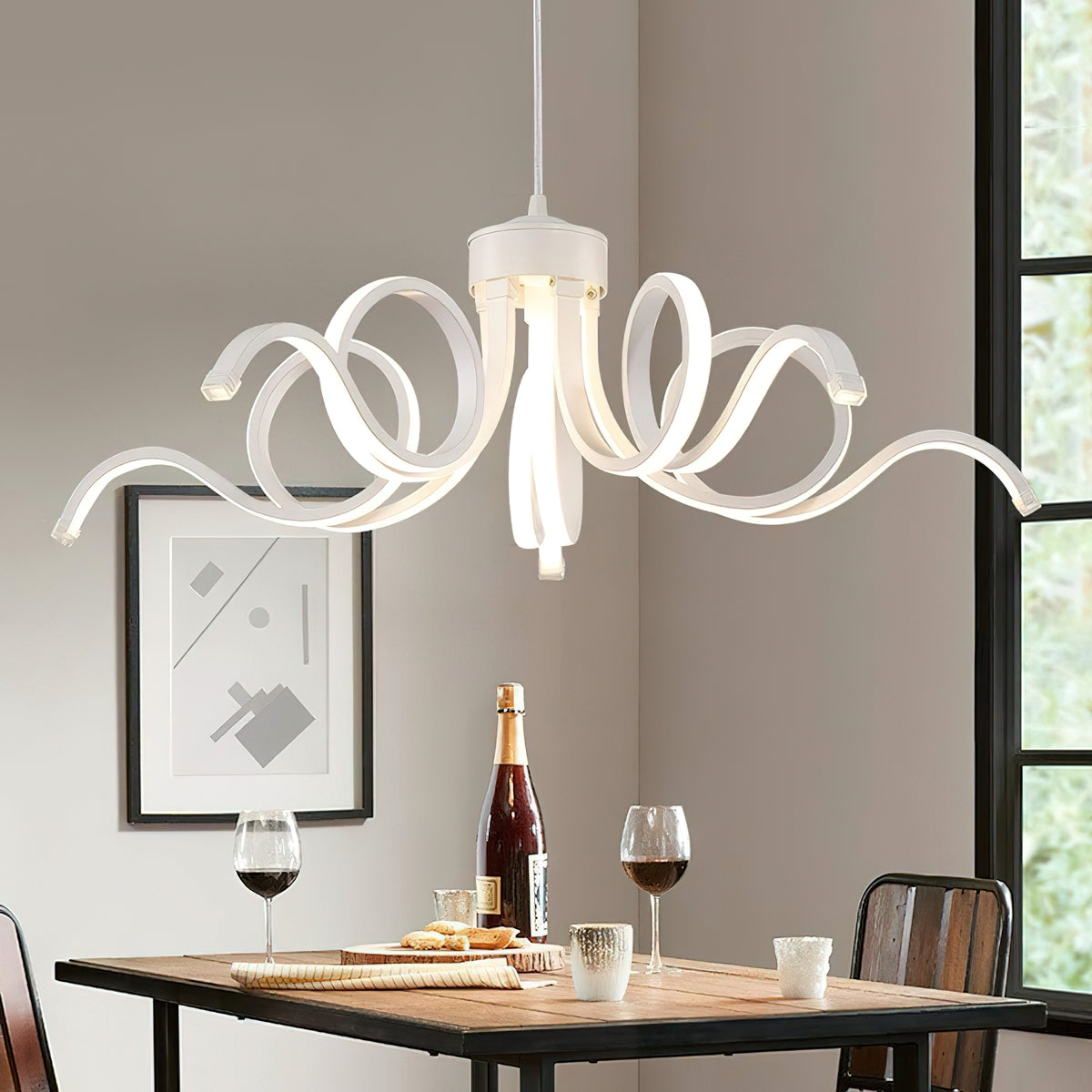 Modern Oxtail Aluminum Pendant Lamp – detail 2