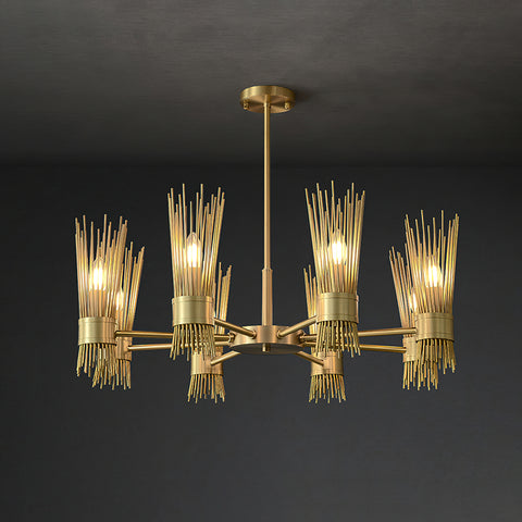 Modern Wagon Wheel Chandelier – detail 27