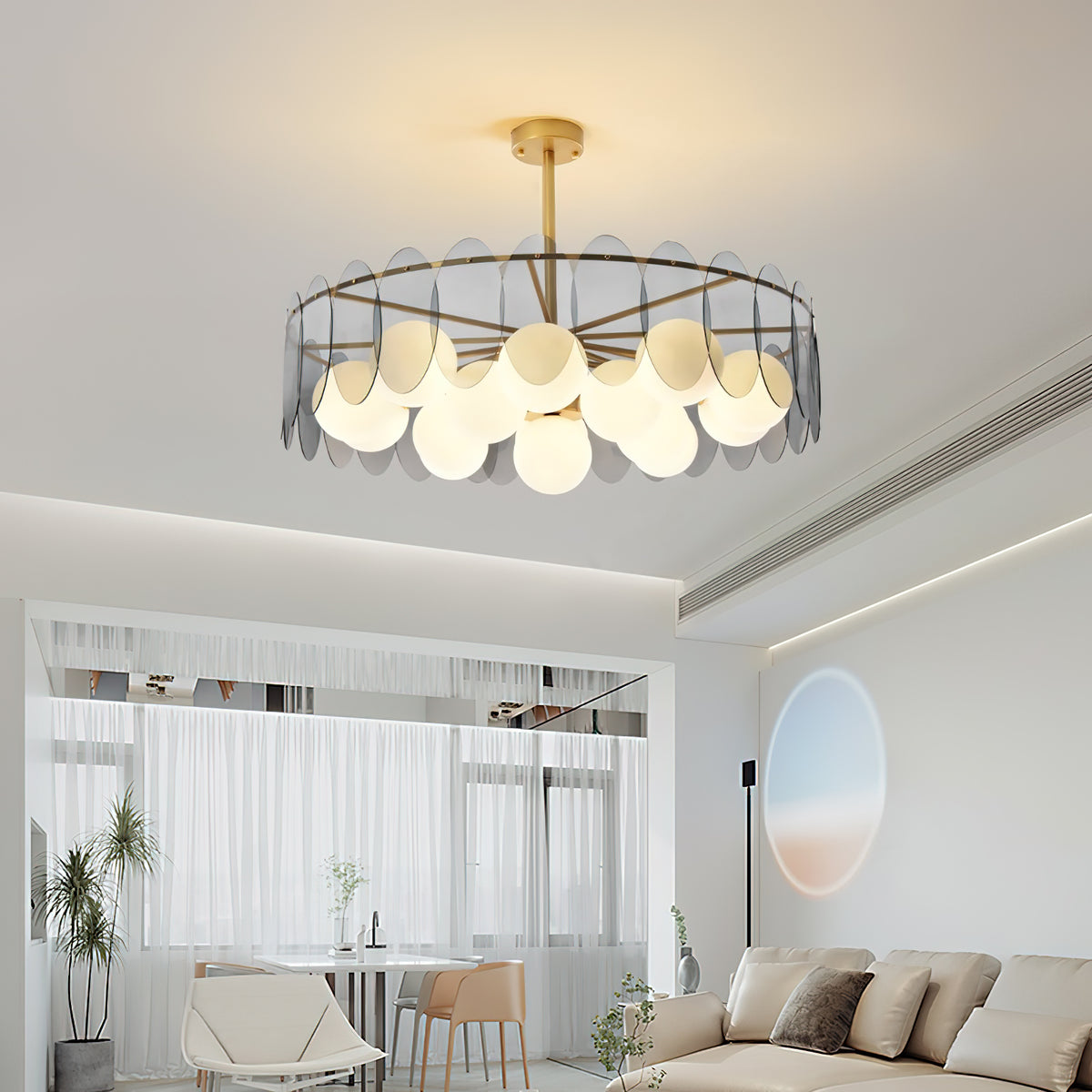 Molecular Glass Balls Chandelier – detail 2