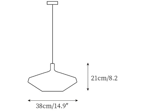 Mom Lampe Suspendue — Plans de dimensions 1