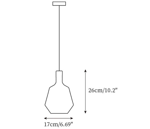 Mom Lampe Suspendue — Plans de dimensions 4