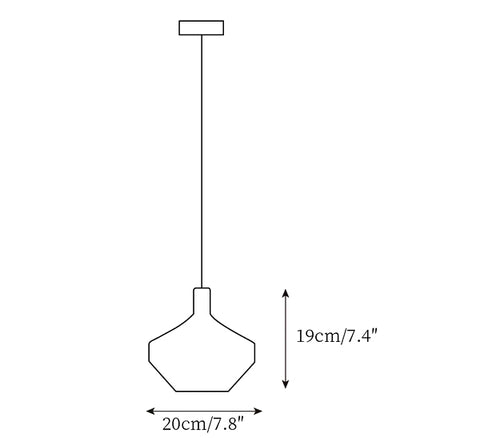 Mom Lampe Suspendue — Plans de dimensions 5