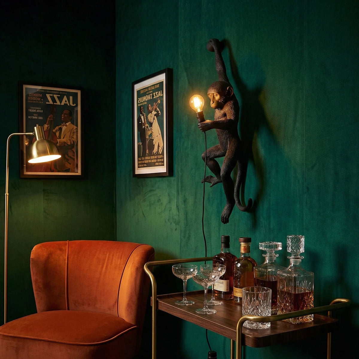 Monkey Wall Lamp – detail 2